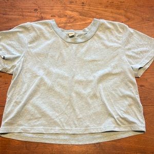 Light blue | Cropped Tshirt‎ | Oversized Small